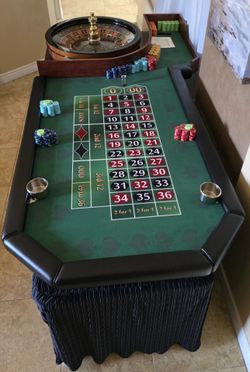 Roulette Professional TCS JOHN HUXLEY & CUSTOM BUILT ONE OF KIND Stand And Table