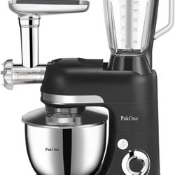 PakOne Stand Mixer, 6.5QT 800W Tilt-Head Multi Speed+p Food Mixer