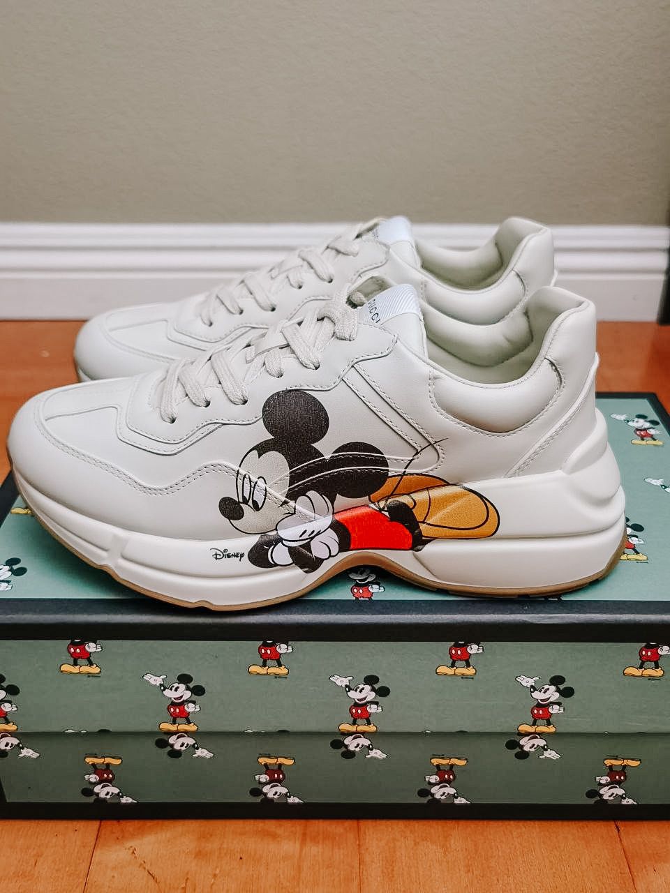 Disney x Gucci Rhyton Women Sneaker White Mickey G38 US8