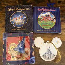 4x Disney Christmas  Ornaments Collectibles 2002 100 Years 