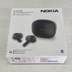 NOKIA Go Earbuds. Slim true Wireless Headphones. Up to 26 hours of battery. Touch control, and water protection. 