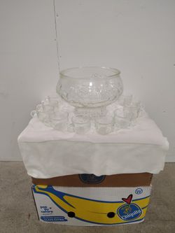 Jeanette Glass Punch Bowl Set