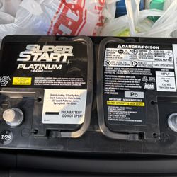 Super Start Platinum AGM battery