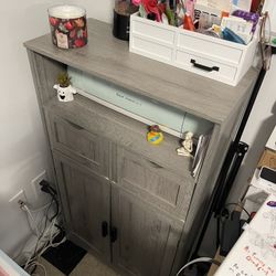 Gray cabinet