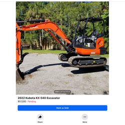 Kubota KX040 Mini Excavator 