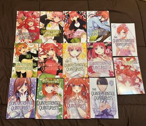 The Quintessential Quintuplets Manga 1-14 (Full Series!!); OBO