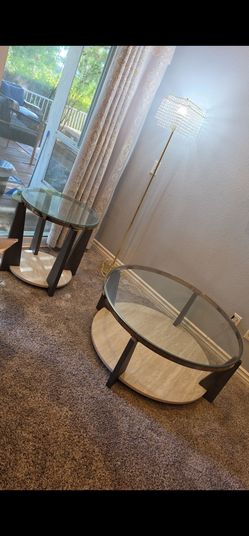 Ashley Round Cocktail Table & End Table