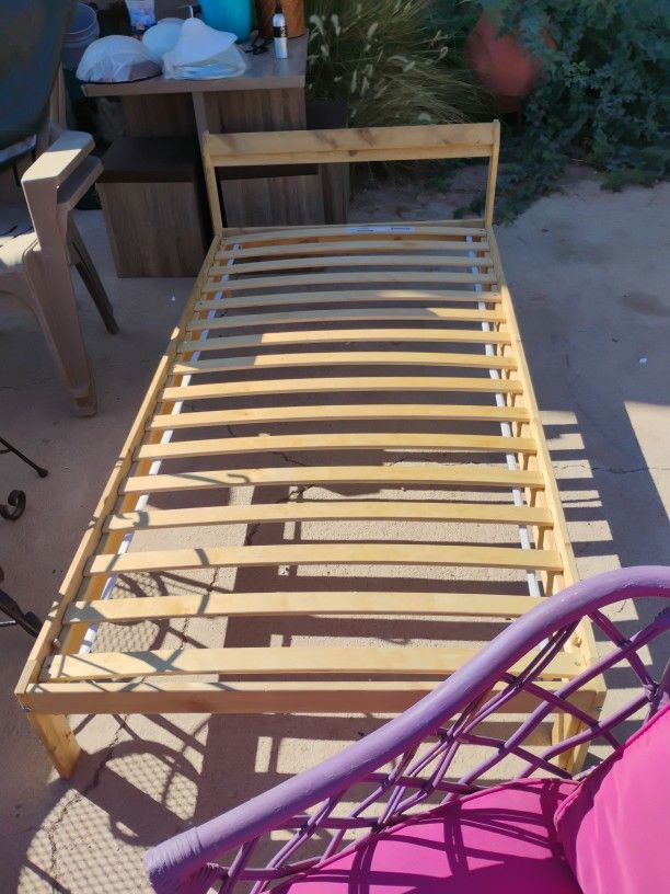 Wooden Twin Size Bed Frame