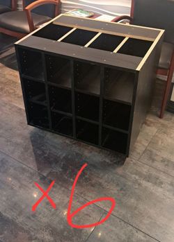 6 under desk storage cubbies
