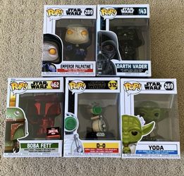 NEW! Bundle of 5 Star Wars Funko Pops