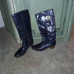 Black Coach Boots Size 7 1/2