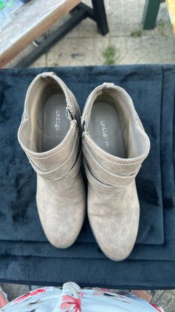 Indigo Rd. Taupe Suede Ankle Boots