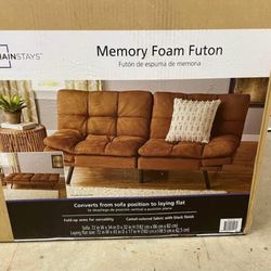 Memory Foam Futon, Camel
Faux Suede Fabric