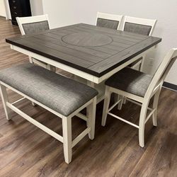 White Kitchen Table Set FINANCING AVAILABLE 