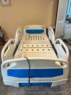 Lina’s Electric Hospital Bed with Side Rails