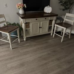 Multipurpose Console with Two Chairs 