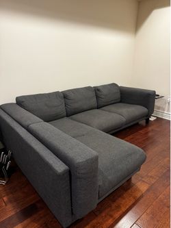 Dark gray couch