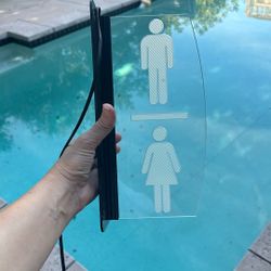 Light up Restroom Sign- Hardwired
