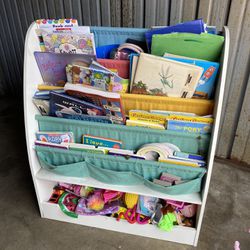 Kids Bookshelf With Books