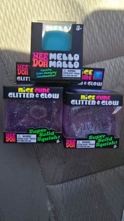 Nee Doh Glitter Glow & Squeeezy Peach