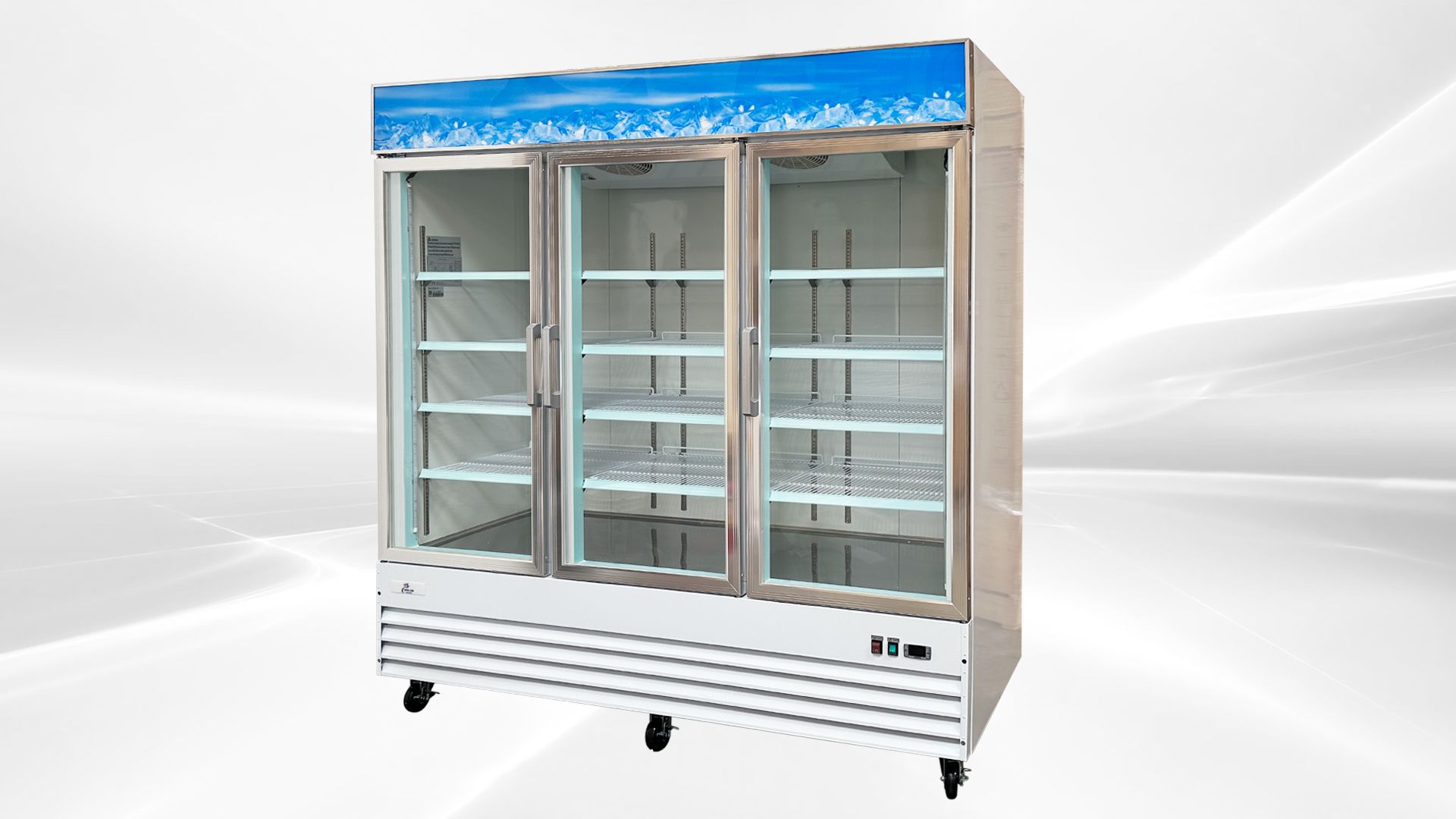 NSF 3 Glass Door Freezer Merchandiser Frozen food SD1.9L3