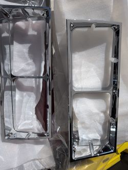 New Oldsmobile Cutlass Headlight Bezels Chrome
