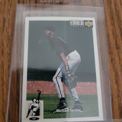 Michael Jordan Upper Deck Baseball Card 
