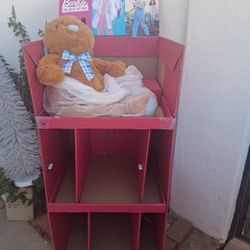 BARBIE DISPLAY WITH SHELVES