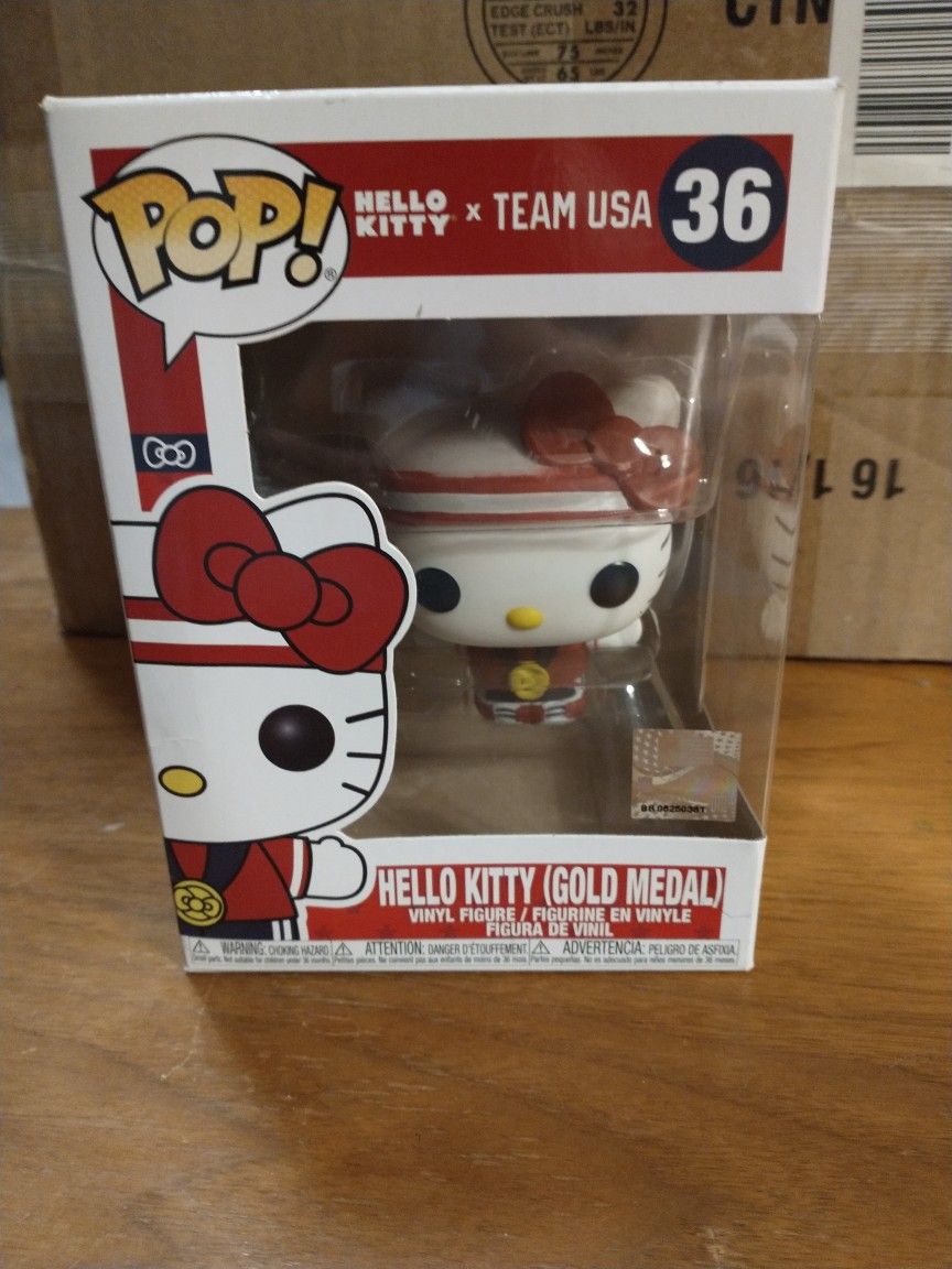 Funko Pop hello kitty (gold medal) team USA 36 vinyl figure