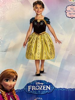 New, Girl’s Disney Frozen Anna Costume size 6-8