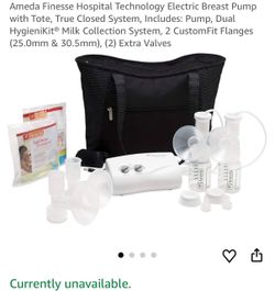 Ameda Finesse Electric Breast Pump with Tote