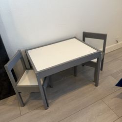 Kids Table W 2 Chairs 