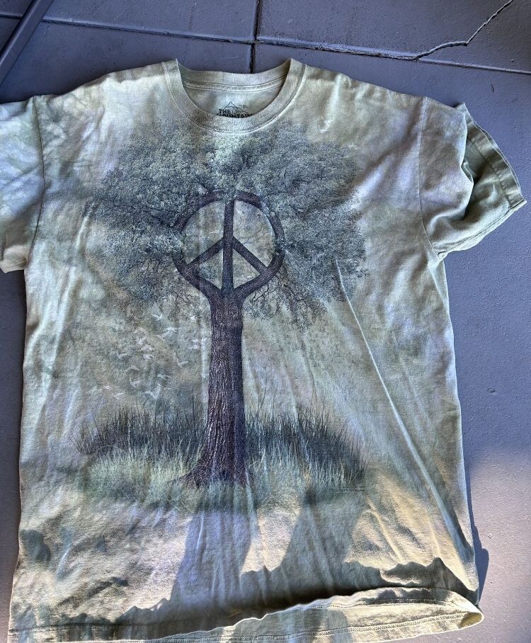 The Mountain, Peace Tree Multicolored T Shirt