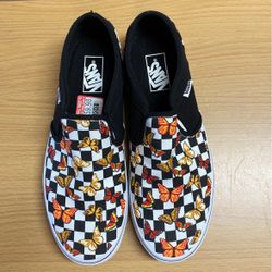 Vans Shoes With Butterfly Prints 