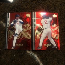 2001 Upper Deck Black Diamond Rookie Set Pedro Martinez And Carl Everett Mint Condition!