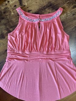 Dress Pearl & Rhinestone Neckline MIDI Sleeveless Sparkle Dress| Porterville