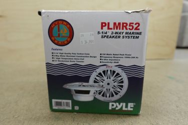 5.25In. Pyle Dual Waterproof & Weather Resistant Audio Stereo Marine Speakers