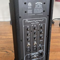 Powerwerks PW50BT Bluetooth PA Speaker w/ Mixer – Powered