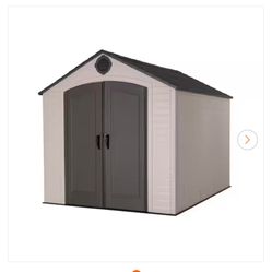 8 ft. W x 10 ft. D Resin Outdoor Storage Shed 71.7 sq. ft.