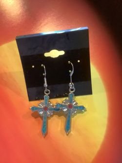 Cross earrings