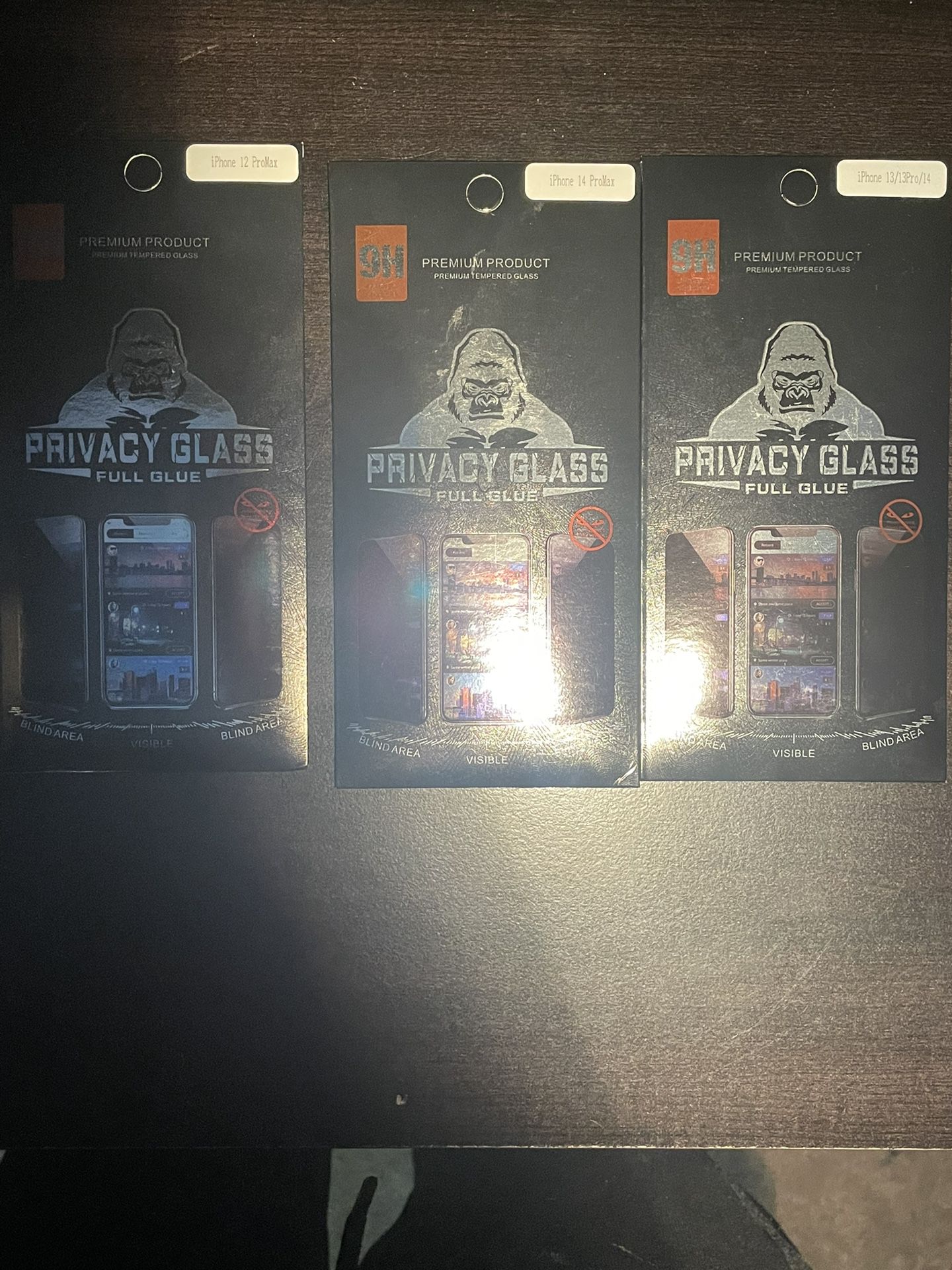 Privacy Screen Protecters (iPhone 12 ProMax, iPhone 14ProMax,iPhone13pro)