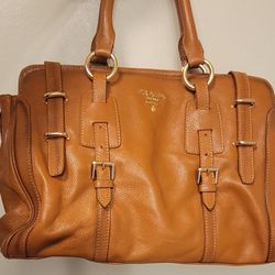 Prada Brown Cognac Handbag