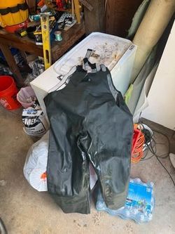 Green Rubber Bib Overalls Waders