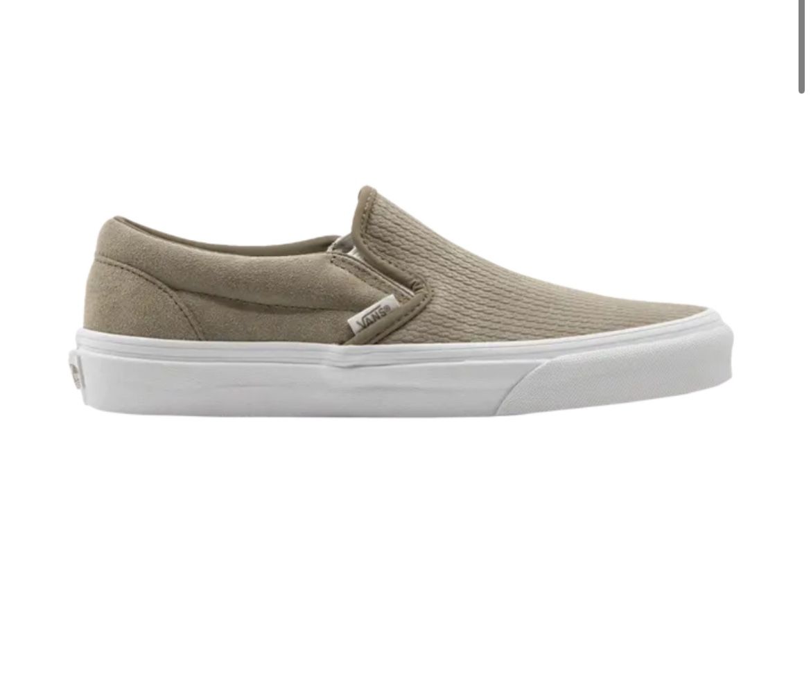 Vans Desert Taupe Suede Slip-On Sneakers