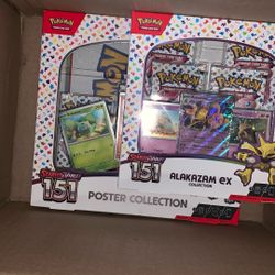 Pokemon 151 Poster Collection And Zapdos Ex Box