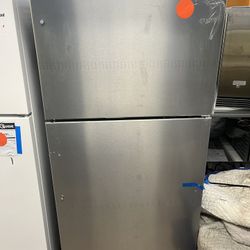 Whirlpool 33” Wide Stainless Steel Refrigerator 