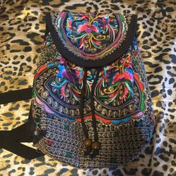 embroidered designed mini backpack!