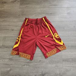 Nike USC Trojans On Court Dri-Fit Basketball Shorts Mens Size Small
