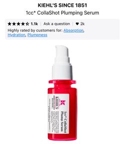 Kiehl 1cc collashot plump serum