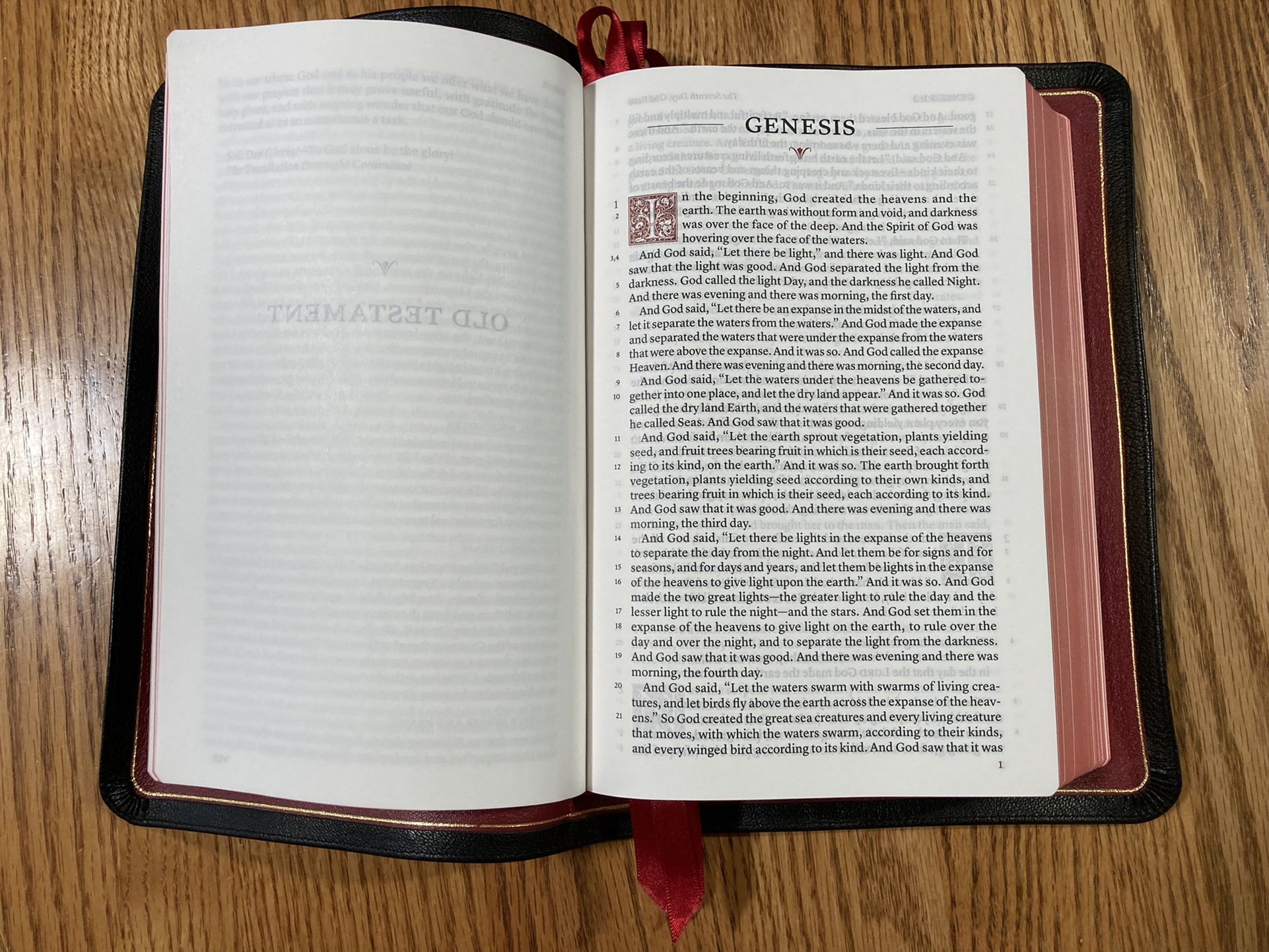 Premium Goatskin Schuyler Bible In ESV translation 